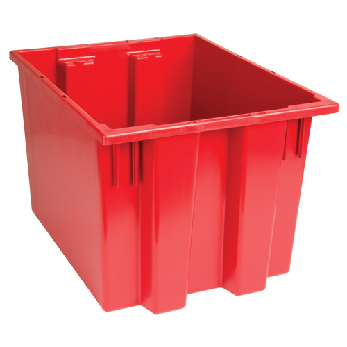 Stack & Nest Totes, 13" x 19.5" x 15.5", Red Chandler Sales