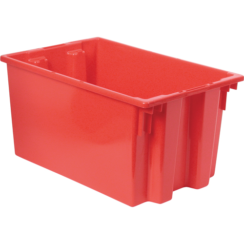 Contenants Stack & Nest, 12" x 23,5" x 15,5", Rouge Chandler Sales