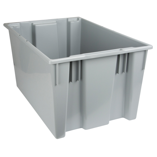 Contenants Stack & Nest, 15" x 29,5" x 19,5", Gris Chandler Sales