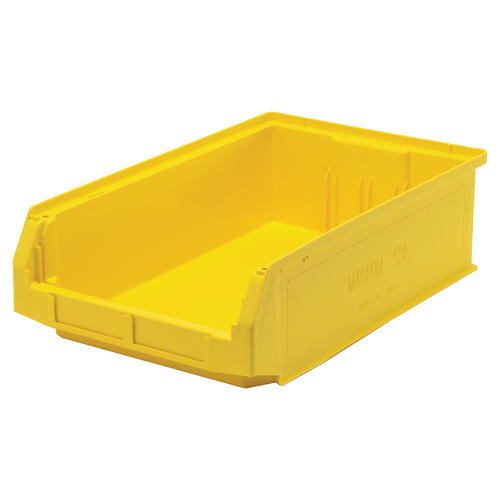 Contenants g&eacute;ants empilables, 12,375" la x 19,75" p x 5,875" h, Jaune Chandler Sales