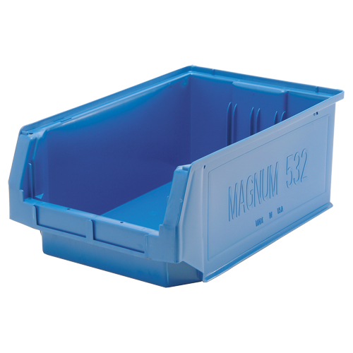 Contenants g&eacute;ants empilables, 12,375" la x 19,75" p x 7,875" h, Bleu Chandler Sales