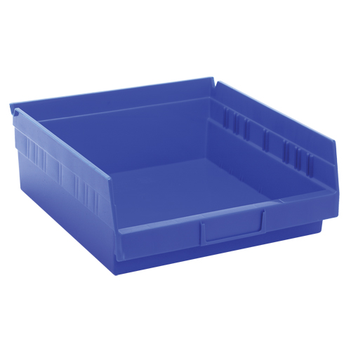 Bacs de rangement pour tablettes, 11-1/8" la x 4" H x 11-5/8" p, Bleu, Capacit&eacute; 30 lb Chandler Sales