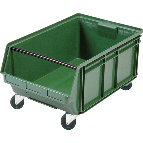 Bac g&eacute;ant empilable et mobile, 11-7/8" ha x 18-3/8" la x 29" p, Capacit&eacute; de 150 lb, Vert Chandler Sales