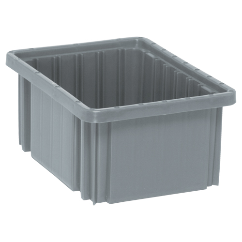 Contenants Divider Box, Plastique, 10,9" la x 8,3" p x 5" h, Gris Chandler Sales