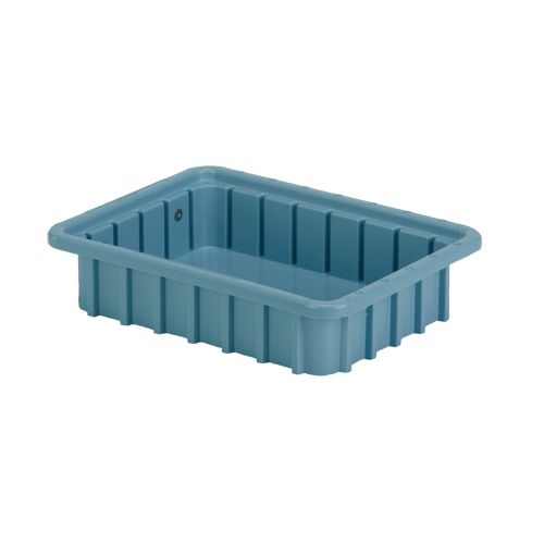 Contenants Divider Box, Poly&eacute;thyl&egrave;ne, 10,8" la x 8,3" p x 2,5" h, Bleu p&acirc;le Chandler Sales
