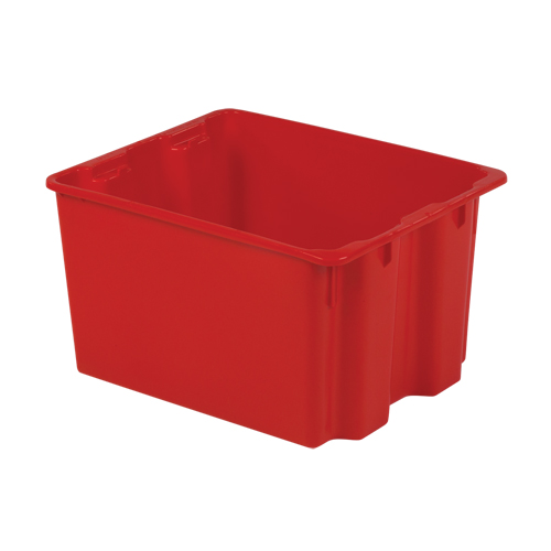 Polylewton Stack-N-Nest&reg; Containers, 12" x 21" x 17", Red Chandler Sales
