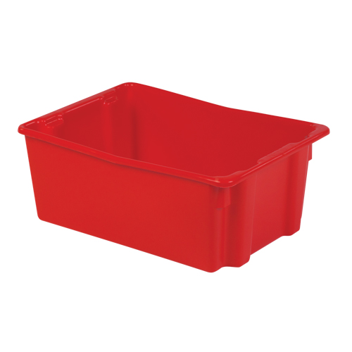 Contenants Stack-N-Nest Polylewton, 10,5" x 26,1" x 18,7", Rouge Chandler Sales