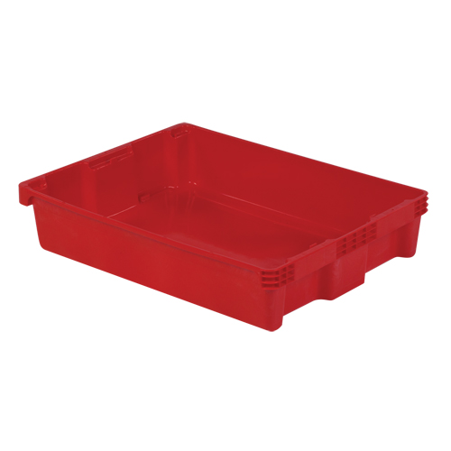 Contenants Stack-N-Nest Polylewton, 6,1" x 29,6" x 22,4", Rouge Chandler Sales