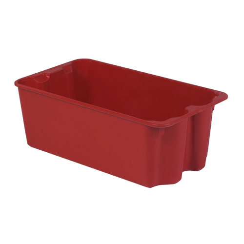 Contenants Stack-N-Nest de Plexton, 16,9" la x 30,6" p x 11,1" h, Rouge Chandler Sales
