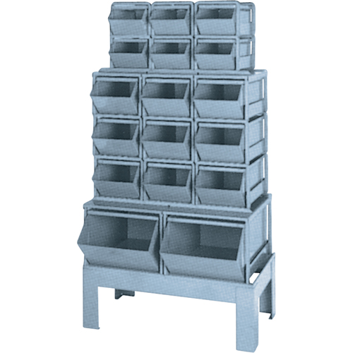 Combinaisons de bacs &agrave; assembler, Cap. 1000 lb, 33-1/2" la x 19 1/2" p x 54-1/4" h, Bleu Chandler Sales