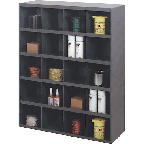 Armoires pour bacs de rangement, Acier, 20 tiroirs, 33-3/4" x 12" x 42", Gris Chandler Sales