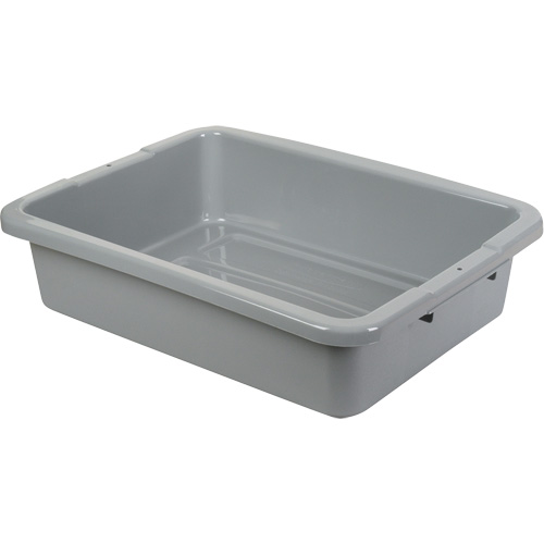 Bus/Utility Boxes - Grey, 5" H x 15" D x 20" L, Plastic, Grey Chandler Sales