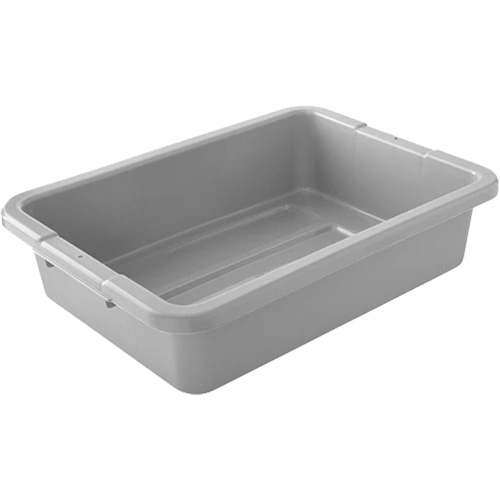 Bus/Utility Boxes - Grey, 5" H x 15" D x 20" L, Plastic, Grey Chandler Sales