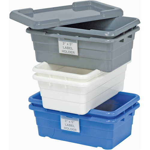 Bacs empilables en crois&eacute;, 11" la x 17,25" p x 12" h, Gris Chandler Sales