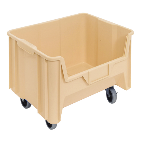 Mobile Giant Stack Container, 12-7/16" H x 19-7/8" W x 15-1/4" D, 250 lbs. Capacity, Ivory Chandler Sales