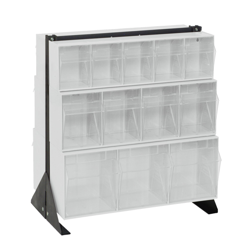 Tip-Out Bins Stand, 23-5/8" W x 16" D x 28" H, 24 Drawers Chandler Sales