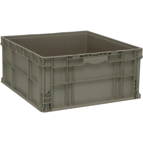 Contenant empilable, 22,5" la x 22,5" p x 11" h, Gris Chandler Sales