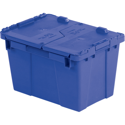 Contenants de distribution Flipak en plastique poly&eacute;thyl&egrave;ne (PE), 15,2" x 10,9" x 9,7", Bleu Chandler Sales