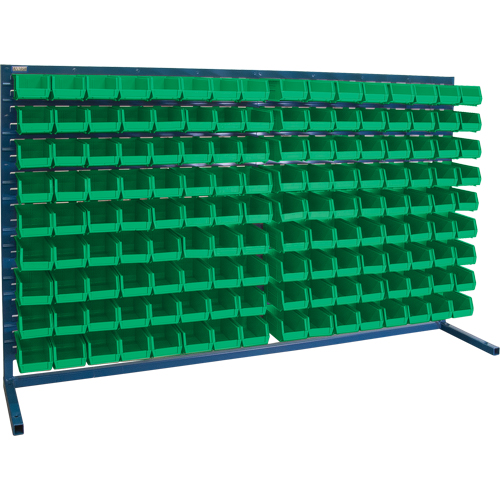 Rayonnage &agrave; persienne avec bacs, 144 bacs, 72" la x 15" p x 40" h Chandler Sales