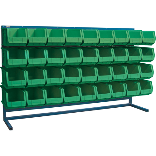 Rayonnage &agrave; persienne avec bacs, 36 bacs, 72" la x 15" p x 40" h Chandler Sales