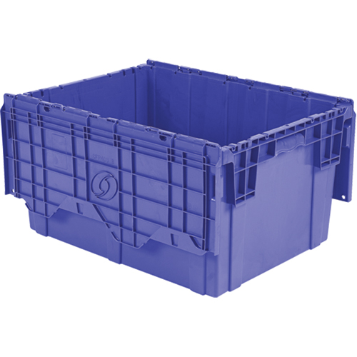 Contenants de distribution Flipak en plastique poly&eacute;thyl&egrave;ne (PE), 27,9" x 20,9" x 15,2", Bleu Chandler Sales