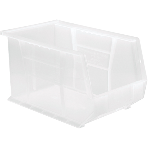Bac transparent ultra empilable & suspendable, 8-1/4" la, 8" h x 13-5/8" p, Transparent Chandler Sales