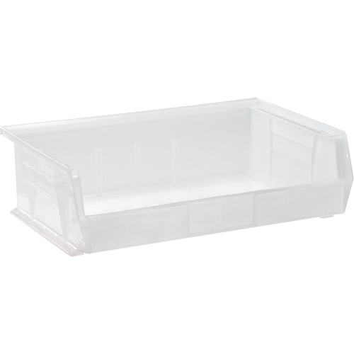 Bac transparent ultra empilable & suspendable, 16-1/2" la, 5" h x 10-7/8" p, Transparent Chandler Sales