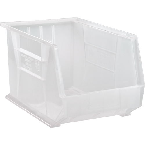 Bac transparent ultra empilable & suspendable, 11" la, 10" h x 18" p, Transparent Chandler Sales
