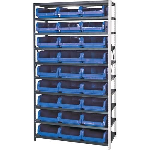 &eacute;l&eacute;ment de rayonnage avec bacs empilables, Acier, Bac Magnum, Capacit&eacute; 650 lb, 42" la x 76" h Chandler Sales