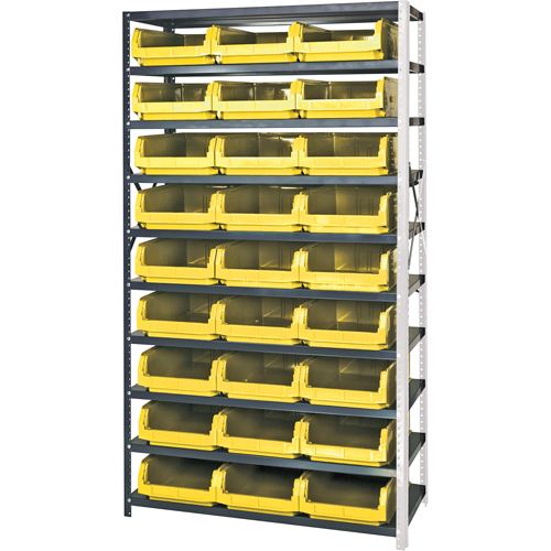 &eacute;l&eacute;ment de rayonnage avec bacs empilables, Acier, Bac Magnum, Capacit&eacute; 650 lb, 42" la x 76" h Chandler Sales