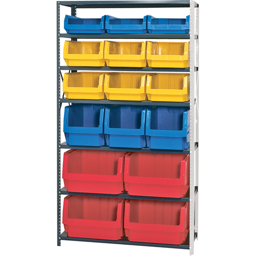 &eacute;l&eacute;ment de rayonnage avec bacs empilables, Acier, Bac Magnum, Capacit&eacute; 650 lb, 42" la x 76" h Chandler Sales