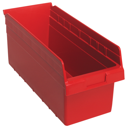Bacs pour &eacute;tag&egrave;re Store-Max, 8-3/8" la x 8" H x 17-7/8" p, Rouge, Capacit&eacute; 56 lb Chandler Sales