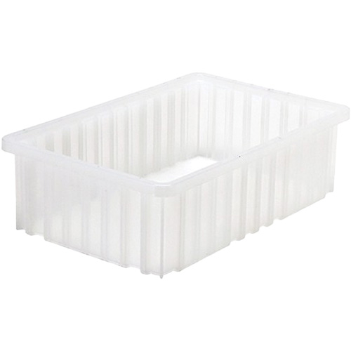 Divider Box&reg; Container, Plastic, 16.5" W x 10.875" D x 5" H, Grey Chandler Sales