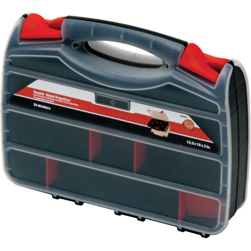 Plastic Compartment Box, 10.25" W x 12.25" D x 3" H, 32 Compartments Chandler Sales