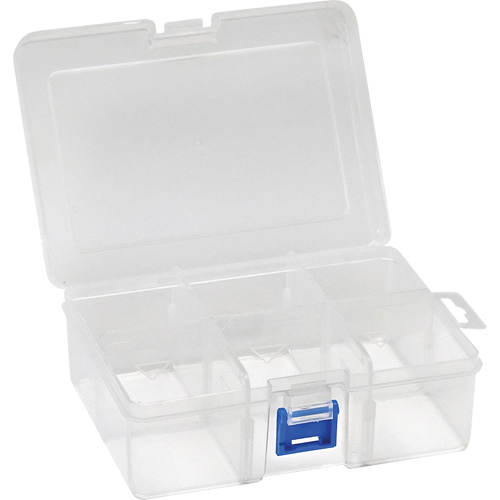 Boîte &agrave; compartiments en plastique, 4,75" la x 6,75" p x 2,25" h, 6 compartiments Chandler Sales