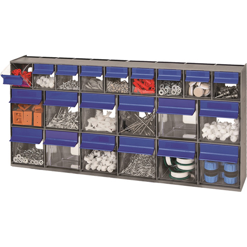 Tilt Bins Unit, 23-5/8" W x 3-5/8" D x 11-1/6" H, 21 Drawers Chandler Sales