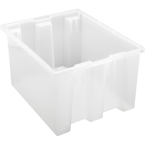 Contenant robuste Stack & Nest, 10" x 15,5" x 19,5", Transparent Chandler Sales