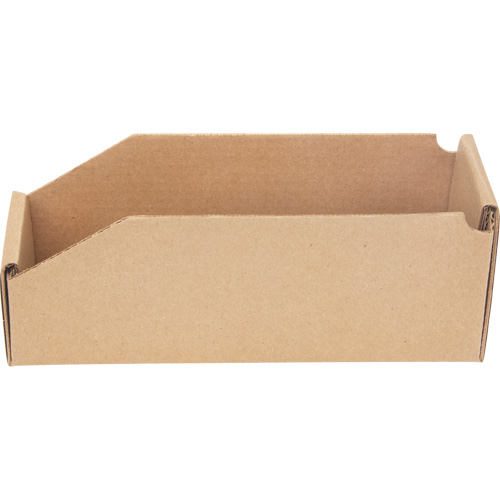 Deep Corrugated Parts Bins, 3-3/4" W x 11-1/4" D x 4-1/2" H, Beige Chandler Sales