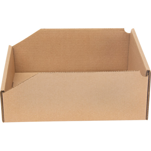 Boîtes profondes en carton ondul&eacute;, 11-3/4" la x 11-1/4" p x 4-1/2" h, Beige Chandler Sales