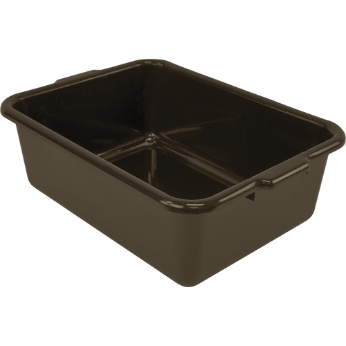 Bac d'entreposage tout usage &agrave; fond plat, 7" ha x 15" p x 21" lo, Plastique, Brun Chandler Sales