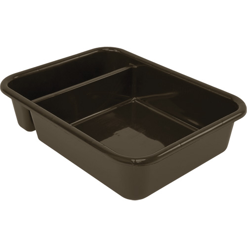 Bac d'entreposage tout usage &agrave; compartiment, 5" ha x 15" p x 20" lo, Plastique, Brun Chandler Sales