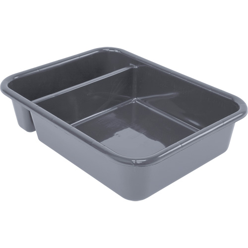 Bac d'entreposage tout usage &agrave; compartiment, 5" ha x 15" p x 20" lo, Plastique, Gris Chandler Sales