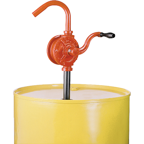 Pompe rotative pour barils, Fonte, Pour capacit&eacute; 15-55 gal., 7,5 gallons/100 r&eacute;volutions Chandler Sales