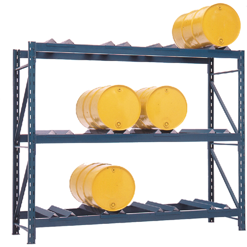 Drum Storage Racks, 12 Drums, 112" W x 36" D x 96" H Chandler Sales