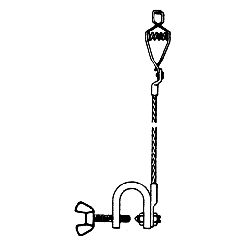 Light-Duty Bonding & Grounding Wire Assemblies - Alligator Clip & Small C-Clamps Chandler Sales