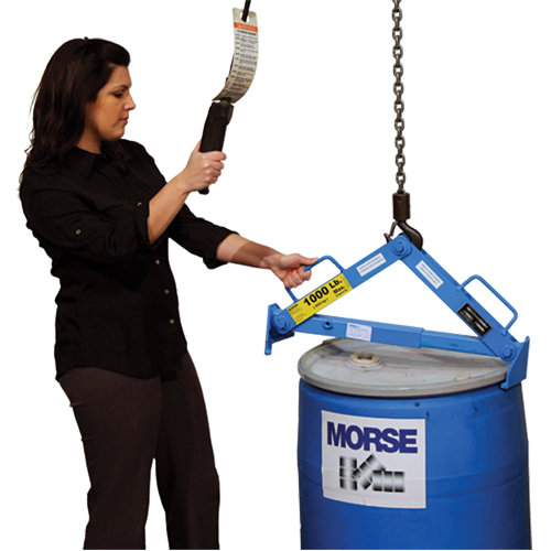 Drum Lifter, 30 - 85 US Gal. (25 - 70 Imperial Gal.), 1000 lbs./454 kg. Cap. Chandler Sales