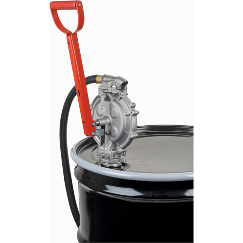 Pompe manuelle, Aluminium/Acier, 25,5 oz/course, Pour barils de 15-55 gal. Chandler Sales