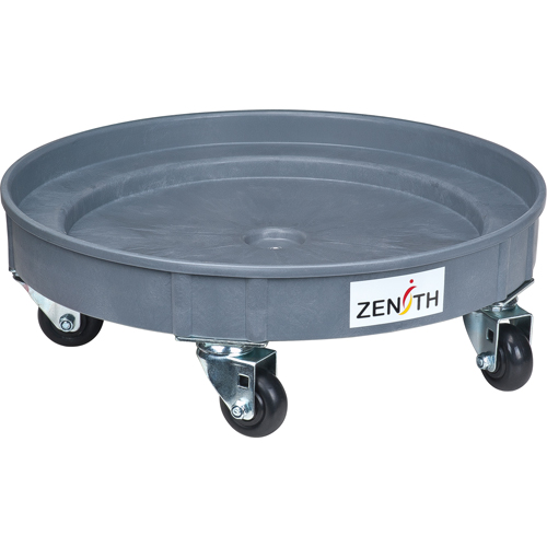 Socle roulant pour baril de confinement des fuites, 24,25" dia. X 7,625" h, Cap. de d&eacute;versement 1,5 gal. US Chandler Sales