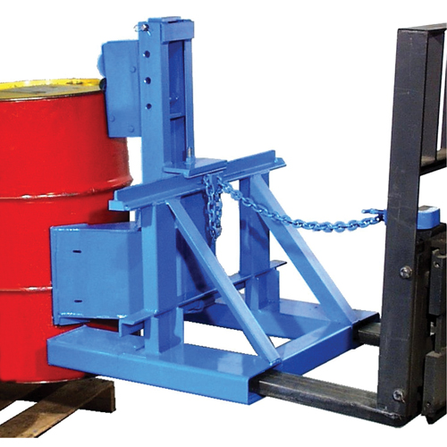Manipulateur de barils MORSPEED 1500 pour chariot &eacute;l&eacute;vateur, Pour 55 gal. US (45 gal. imp.) Chandler Sales