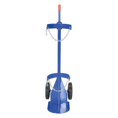 Chariot pour bouteille de gaz, Roues Caoutchouc, Base de 12" la x 15-1/2" lo, 500 lb Chandler Sales